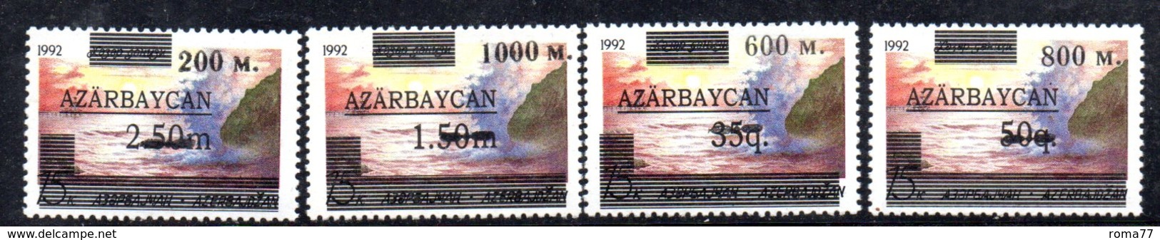 172 490 - AZERBAIGIAN 1995 , Serie  Unificato N. 247/250  Nuova *** Manca Il Solo N. 247A - Azerbaijan