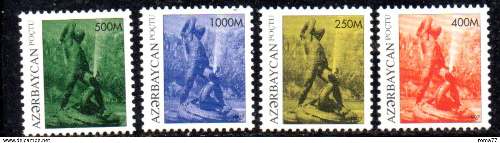 195 490 - AZERBAIGIAN 1997 , Serie  Unificato N. 355/358  Nuova *** - Azerbaijan