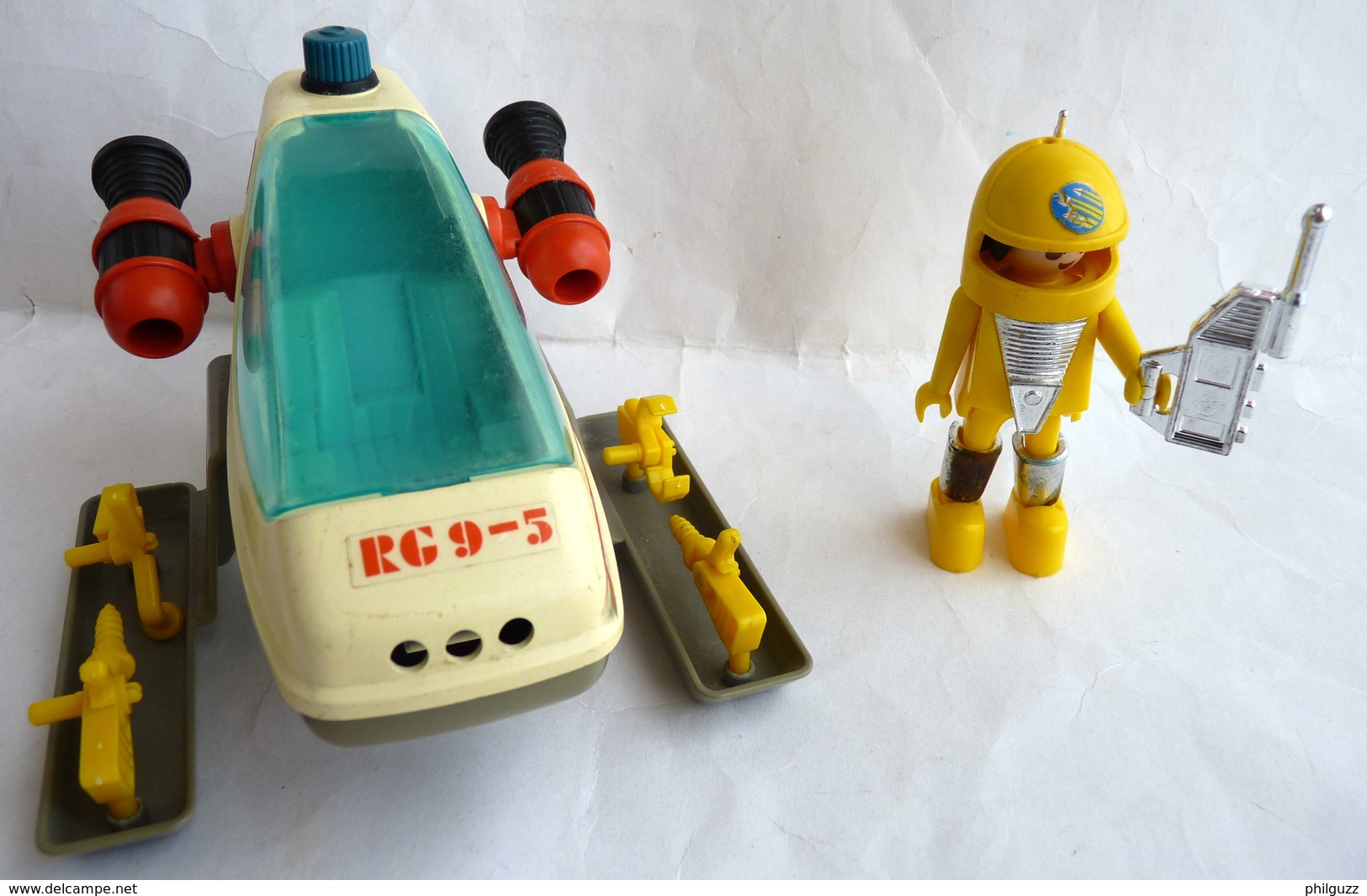 RARE PLAYMOBIL KLICKY PLAYMO SPACE VEHICULE LUNAIRE EQUIVALENCE DE  BOITE 3509 1980-81 à 1988-89 EN LOOSE - Playmobil