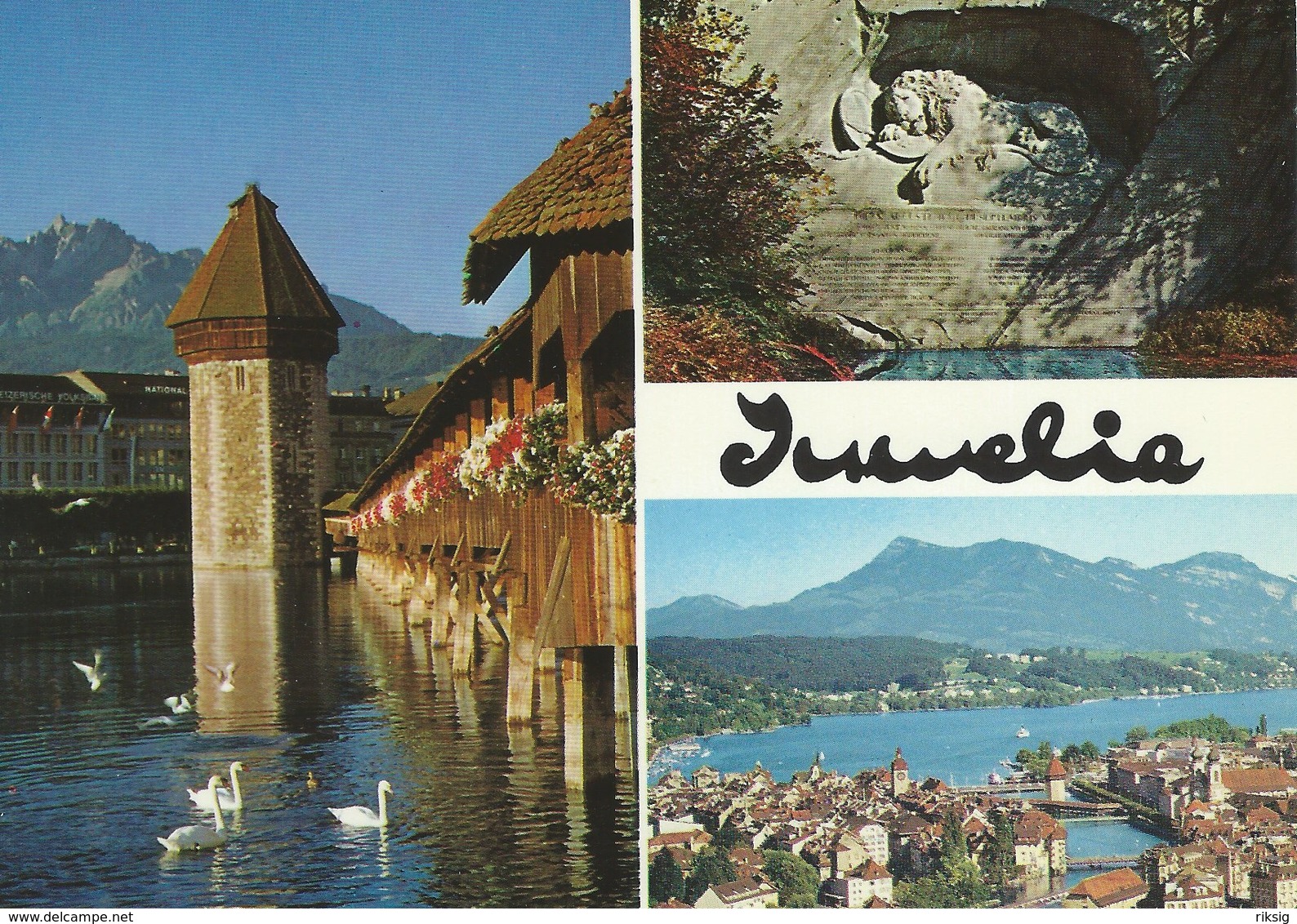 "Juwelia"  - Watches - Jewellery - Souvenirs. Lucerne Switzerland. # 07730 - Advertising