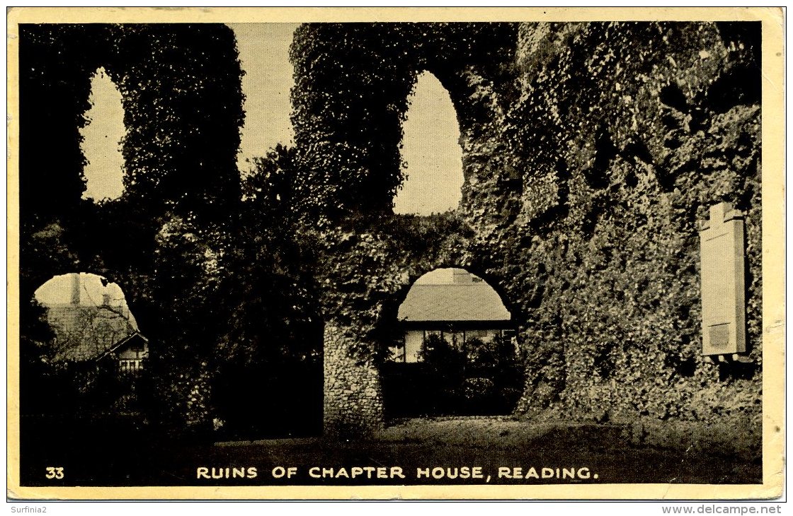 BERKS - READING - RUINS OF CHAPTER HOUSE Be124 - Reading