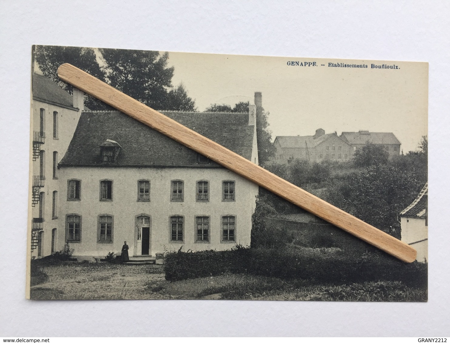 GENAPPE « ÉTABLISSEMENTS  BOUFFIOULX ,OÙ LE GRAND MOULIN « Panorama,animée (1924 )Édit HENRI LUTTE (E.DESAIX). - Genappe