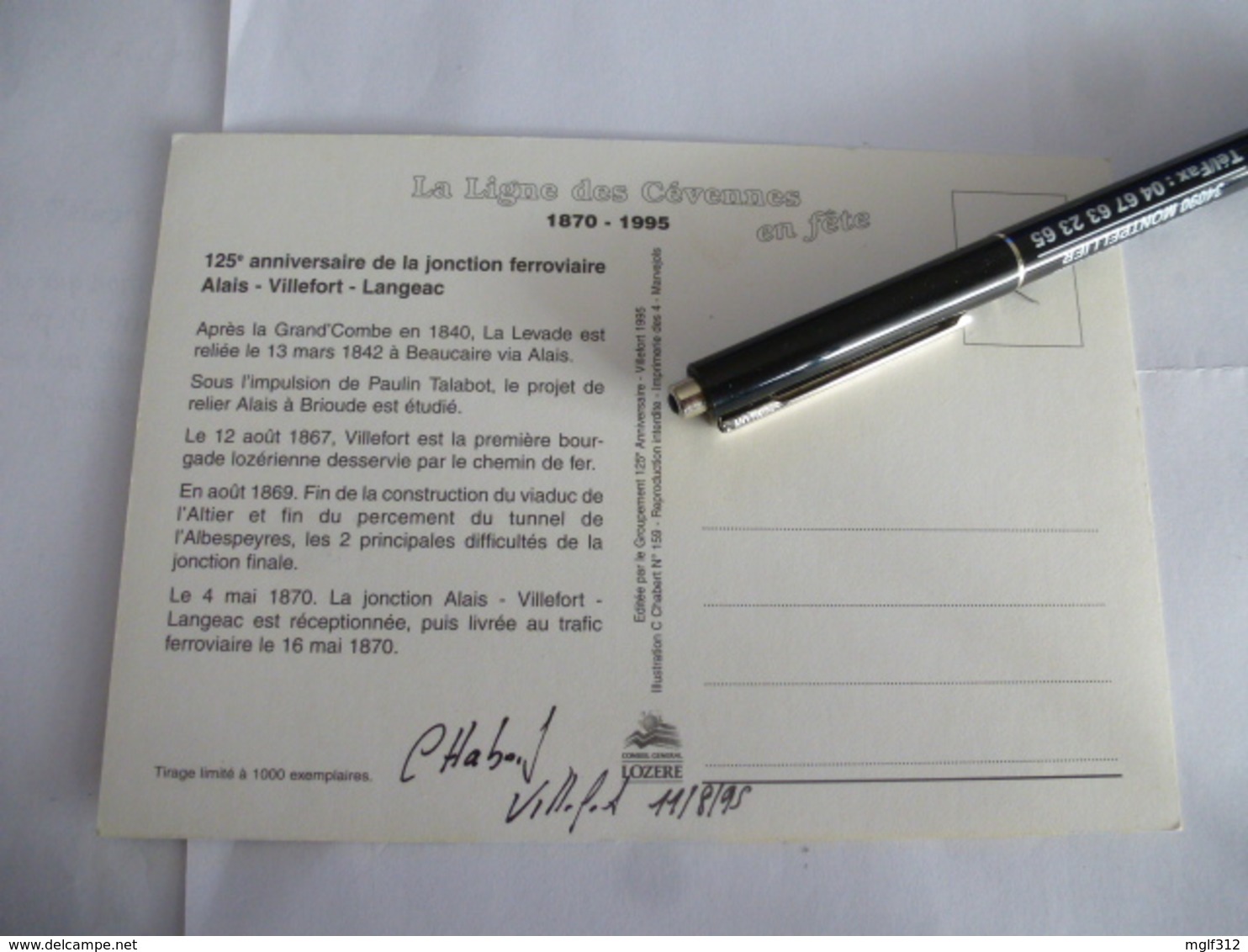 LIGNE Des CEVENNES : VT 610 Automotrice Diesel-électrique à Caisses Inclinables (Pendulaire) - Lot De 2 CPM - Scans - Trains