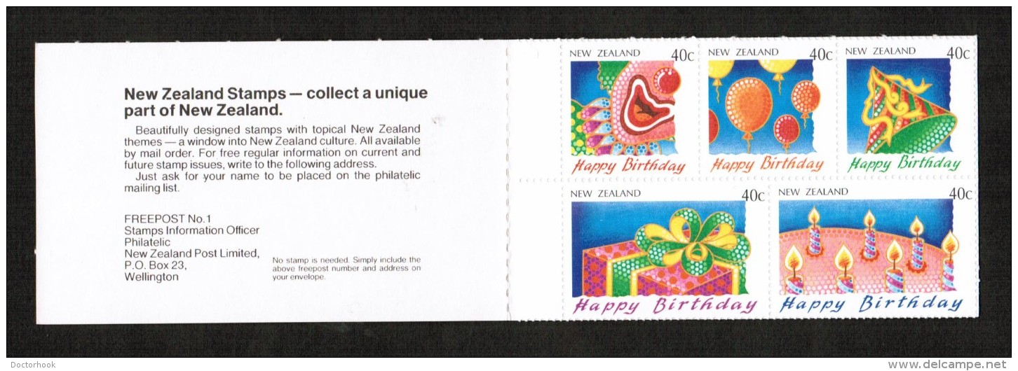 NEW ZEALAND  Scott # 1032a** VF MINT NH BOOKLET LG-533 - Booklets