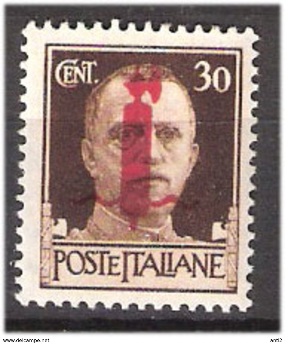 Italy  1944 Stamps With Overprint, 30C Dark Brown, Mi 643, MNH - Mint/hinged