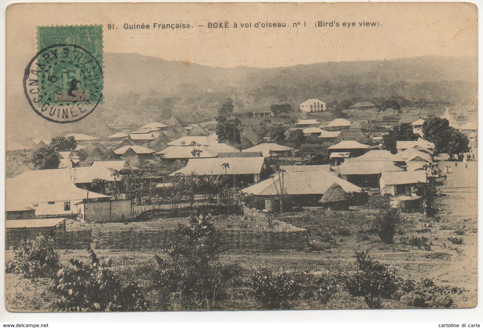GUINEéE FRANCAISE - BOKé à Voi D'oiseau Cartolina/postcard #107 - Guinea Francese