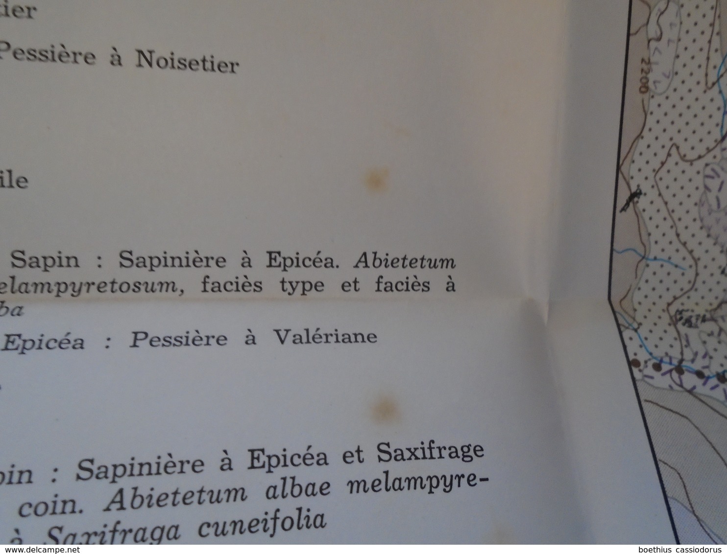 CARTE ECOLOGIQUE DES ALPES AU 1/100 000 MOÛTIERS - PARC NATIONAL DE LA VANOISE 1972 P. GENSAC - Autres & Non Classés