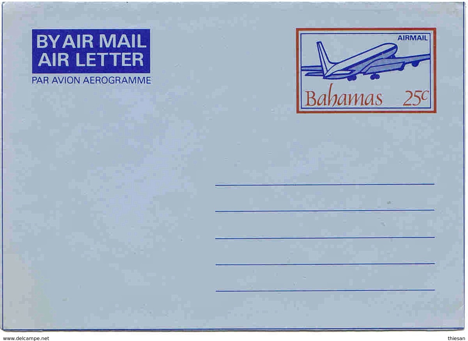 Bahamas Aérogramme N°12 Aerogram Air Letter Entier Entero Ganzsache Lettre Carta Belege Airmail Cover - Bahamas (1973-...)