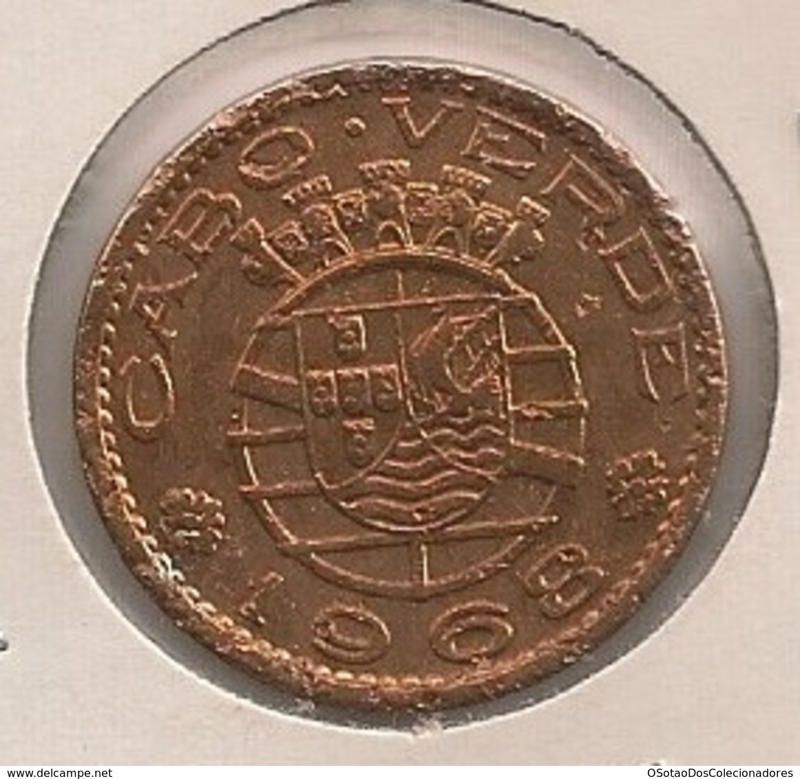 Moeda Cabo Verde Portugal - Coin Cabo Verde -  50 Centavos 1968 - MBC - Cap Vert