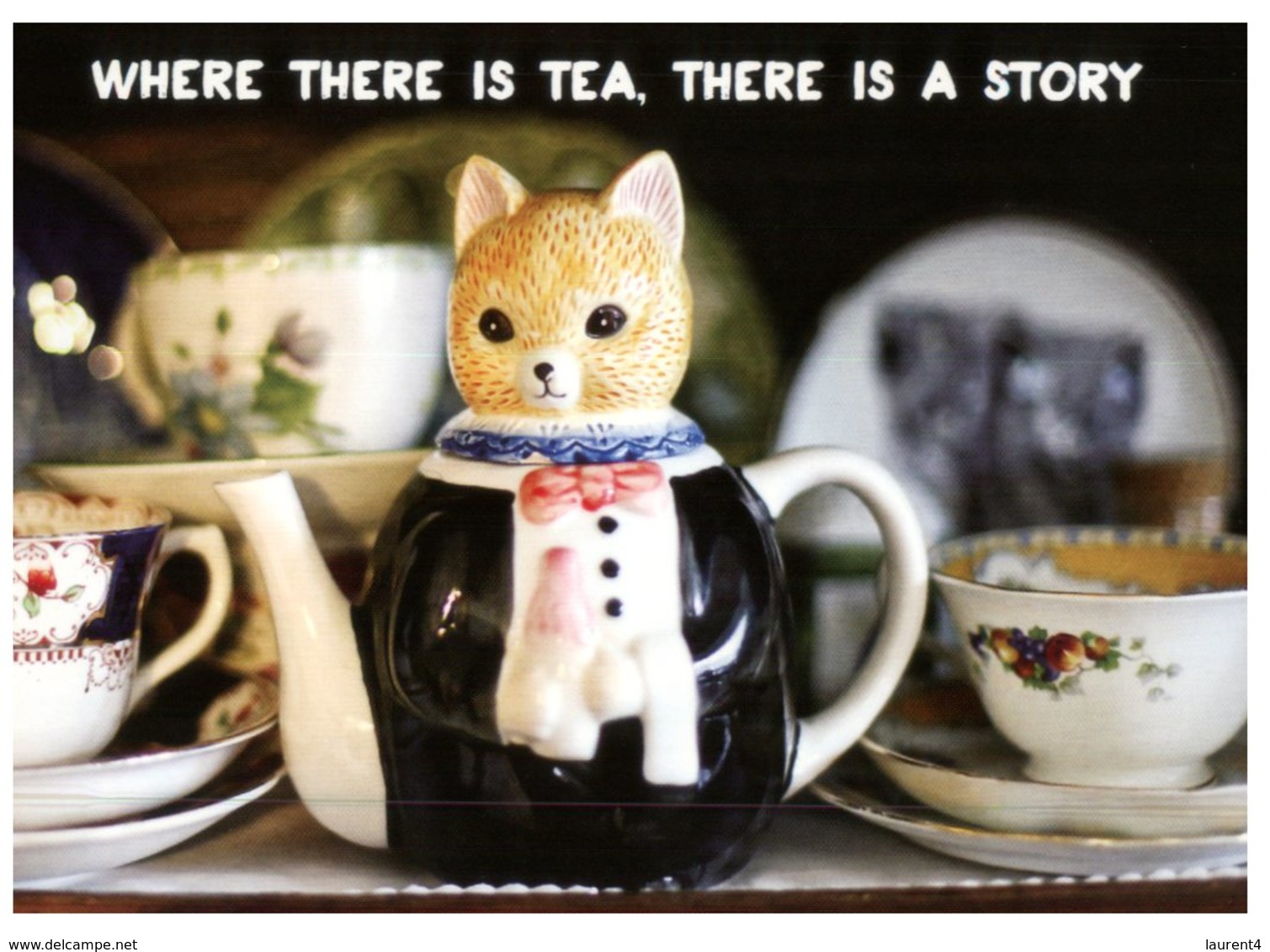 (103) Avanti Australia Card - Tea Pot Cat - Oggetti D'arte