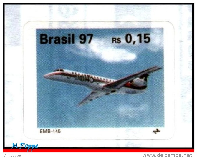 Ref. BR-2619-23 BRAZIL 1997 PLANES, AVIATION, BRAZILIAN AIRPLANES,, TUCANO, BRASILIA, MI# 2740-44,MNH 5V Sc# 2619-2623 - Unused Stamps