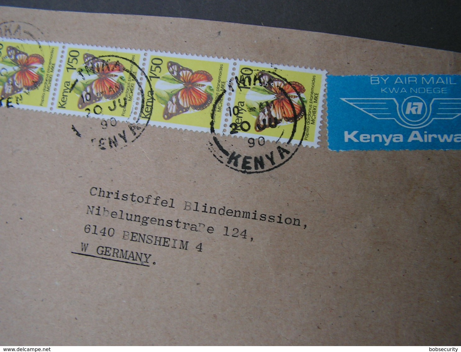 Kenya But'terflies Cv. 1990 - Kenia (1963-...)