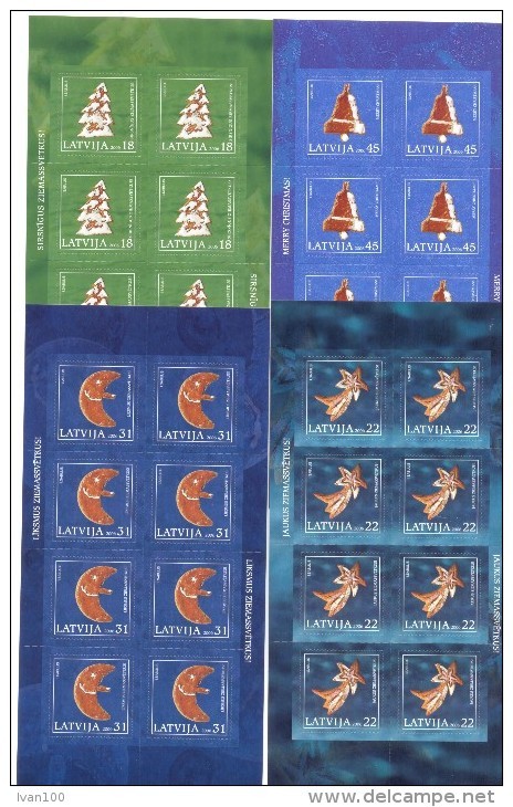 2006. Latvia, Christmas, 4 Sheetlets,  Mint/** - Lettland