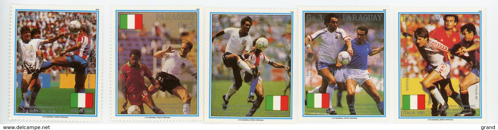 Paraguay 1989-Coupe Du Monde De Football En Italie-Joueurs-MI 4434/8*** - 1990 – Italie