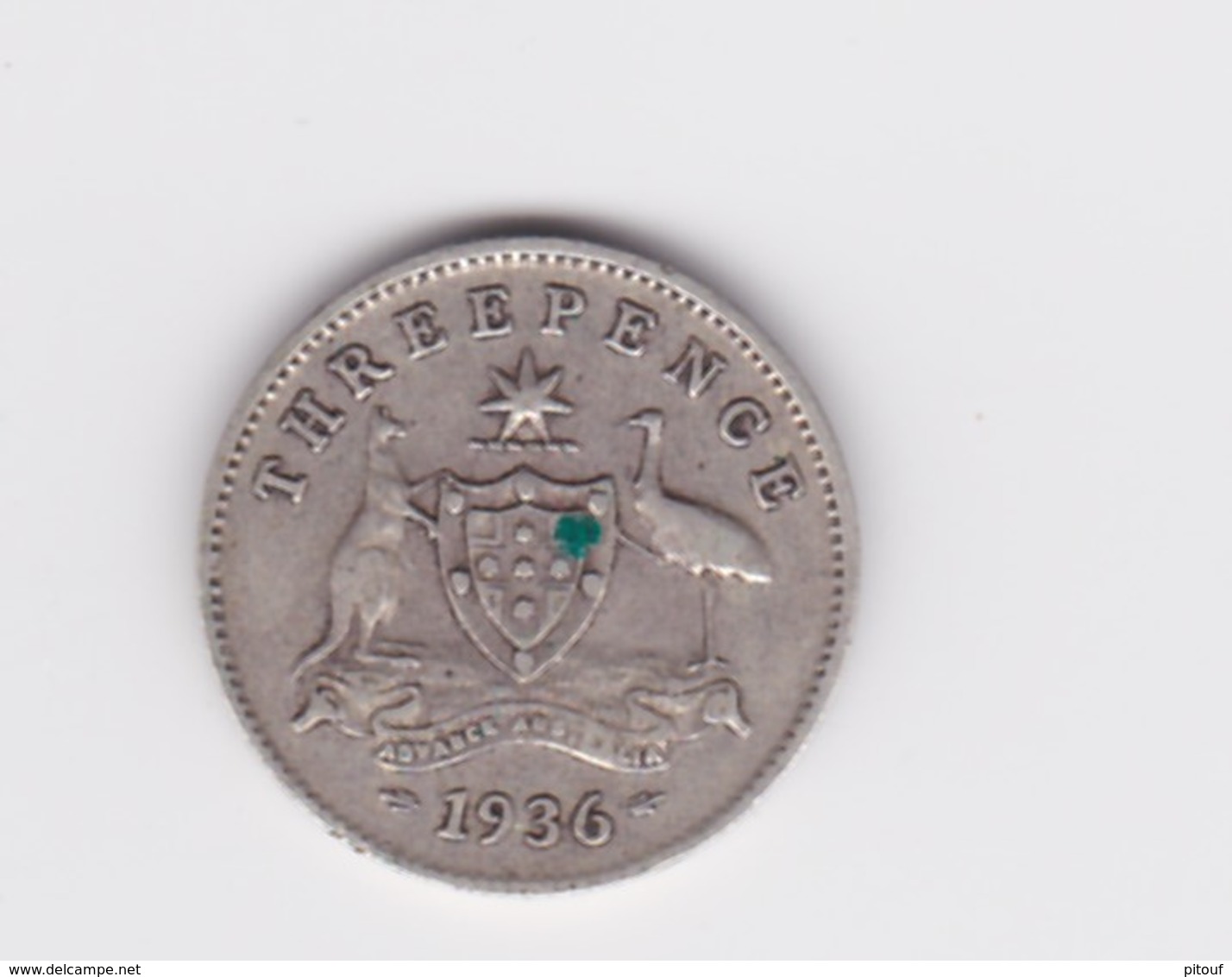 3 Pence 1936 Australie Argent  TB à TTB - Threepence