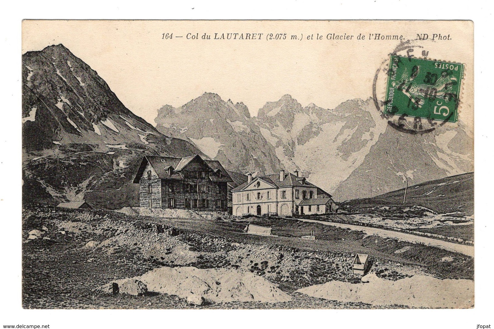 05 HAUTES ALPES - Col Du Lautaret Et Le Glacier De L'Homme - Autres & Non Classés
