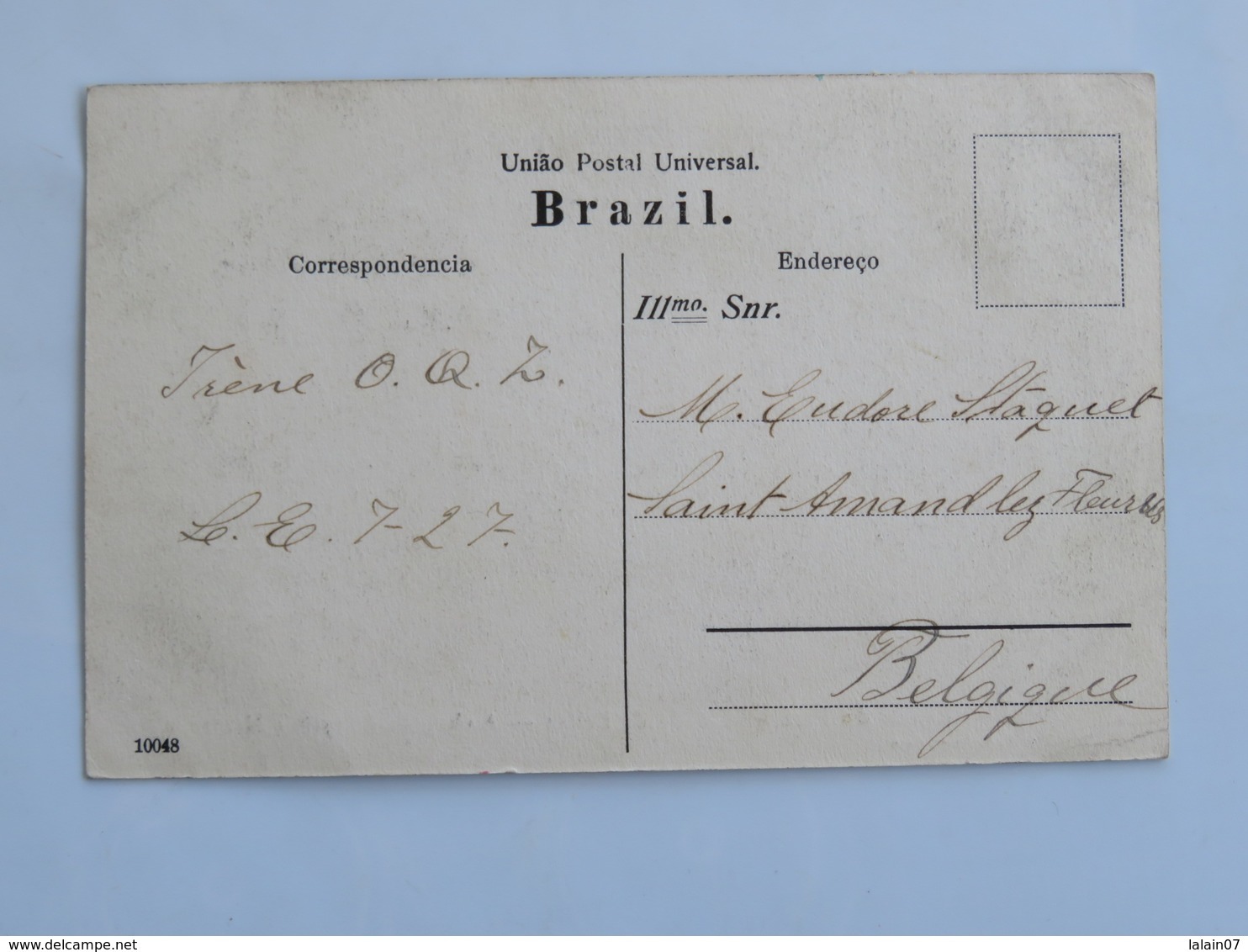 C.P.A. BRAZIL : Estado Do Parà, Cidade De Belem, Achegada Do Cyrio A Nazareth, Selo En 1910 - Belém
