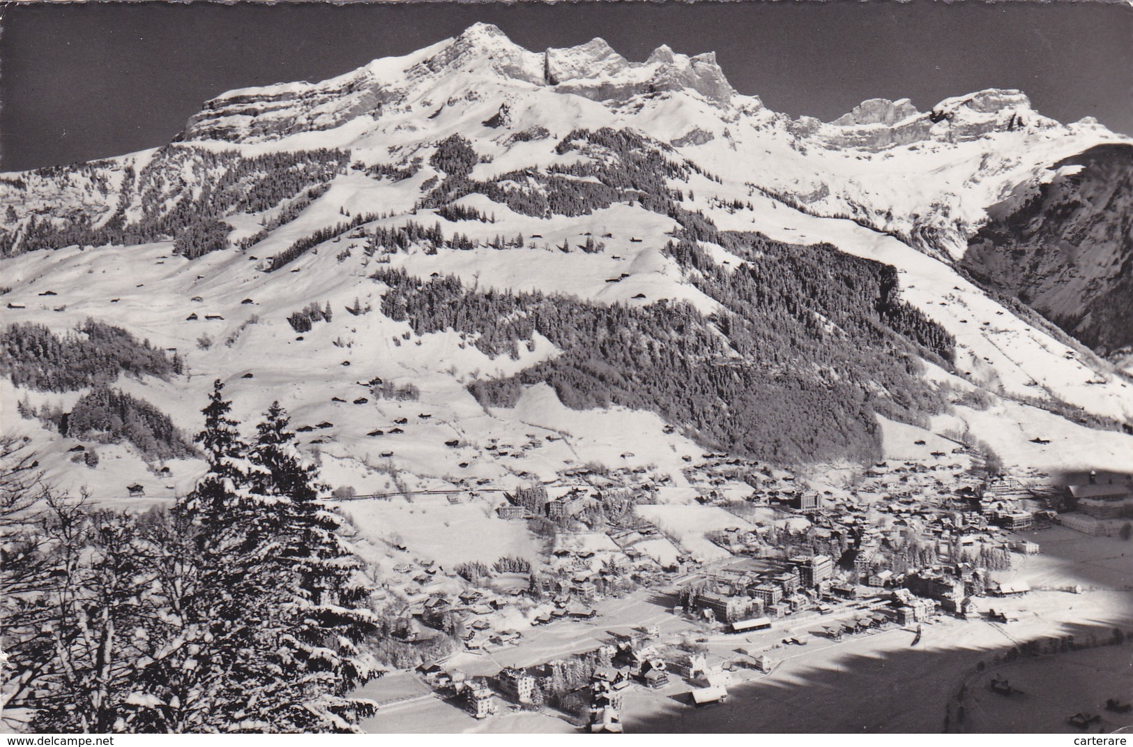 SUISSE,SCHWEIZ,SVIZZERA,S WITZERLAND,HELVETIA,SWISS ,OBWALD,ENGELBERG,vue Aérienne,hiver,froid,neig E,prés Nidwald,rare - Engelberg