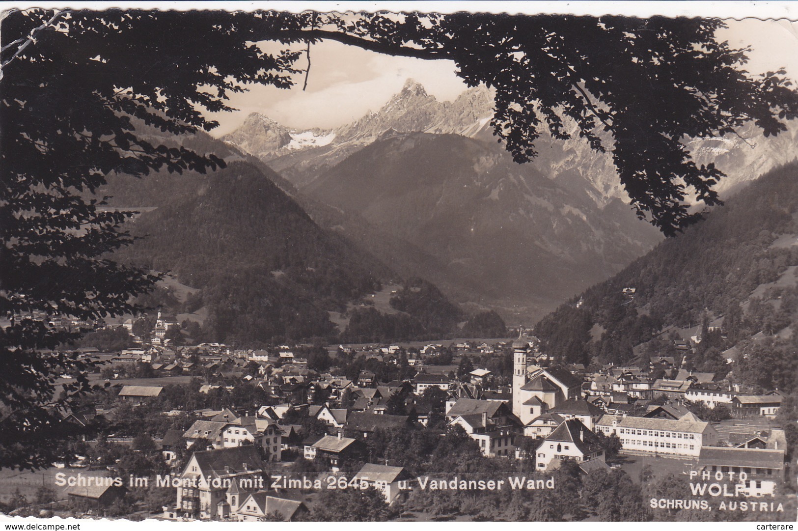 AUTRICHE,OSTERREICH,AUSTRIA,VORARLBERG,SCHRUNS, Station En été,rare,photo WOLF - Autres & Non Classés