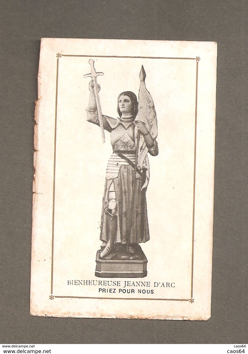 BIENHEUREUSE JEANNE D'ARC PRIEZ POUR NOUS SANTINO GIOVANNA D'ARCO  ORIGINALE D'EPOCA - Santini