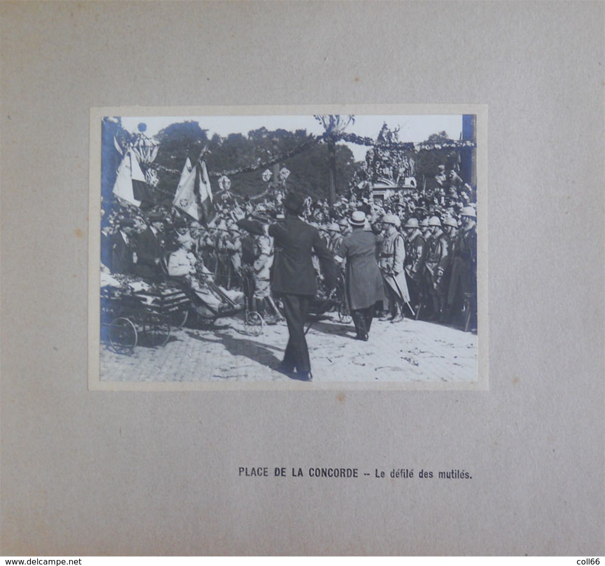 Ww1 RARE Album 40 Vraies Photos Paris 1919 Fêtes De La Victoire Service Photographique & Cinématographique De Guerre - Guerre, Militaire