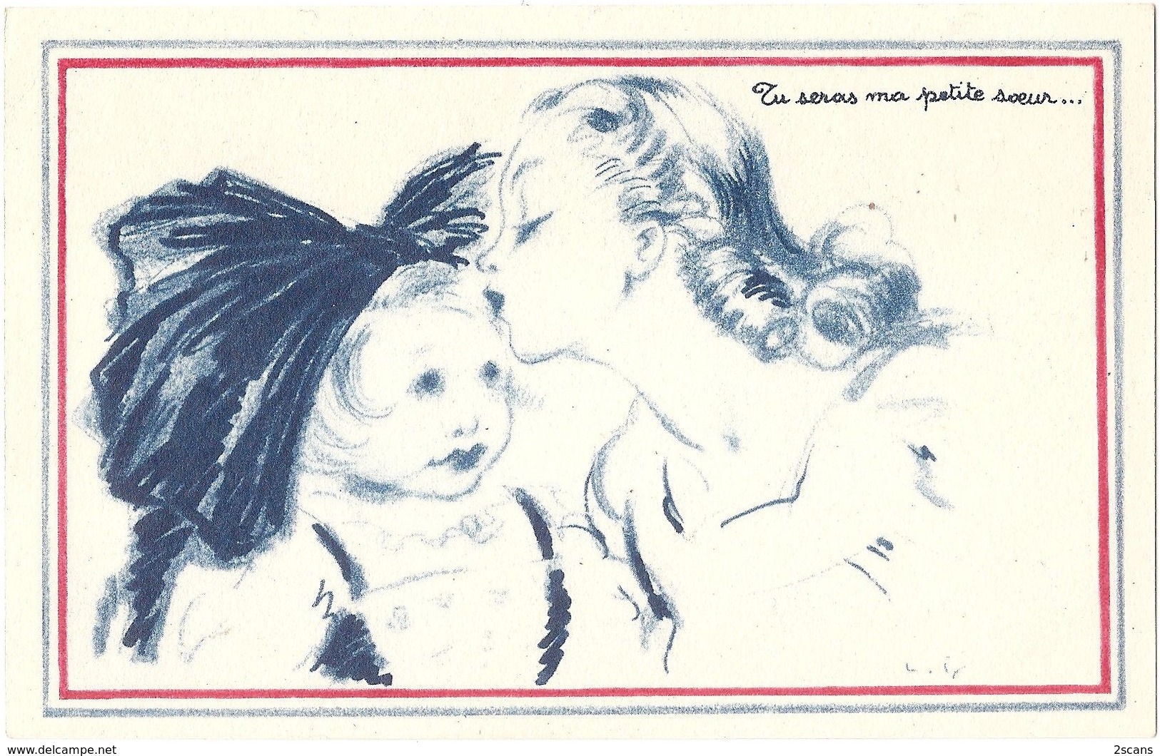 Lot De 3 Cartes Postales "COMITÉ NATIONAL DE L'ENFANCE" (1: Jeanne La Lorraine - 2: Alsace Petite Soeur - 3: Dernier-né) - 1900-1949