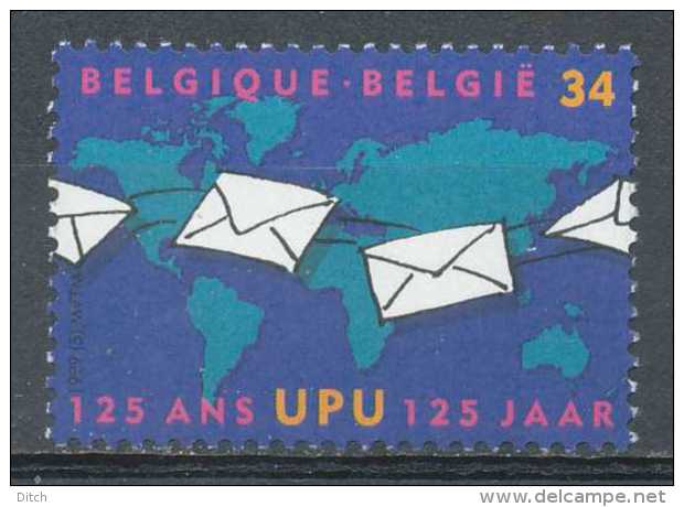 D- [154033] **/Mnh-[2814] Belgique 1999, 125 Ans De L'UPU, Union Postale Universelle, Le Courrier, SNC - Post