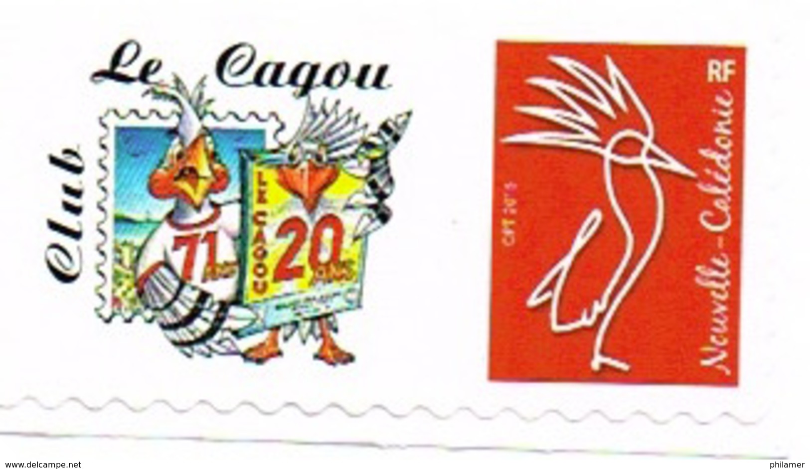 Nouvelle Caledonie Timbre Personnalise A Moi Prive Cagou Club Salon Collectionneur 2eme Neuf Unc 3 Feuilles SANS SIGN RR - Unused Stamps