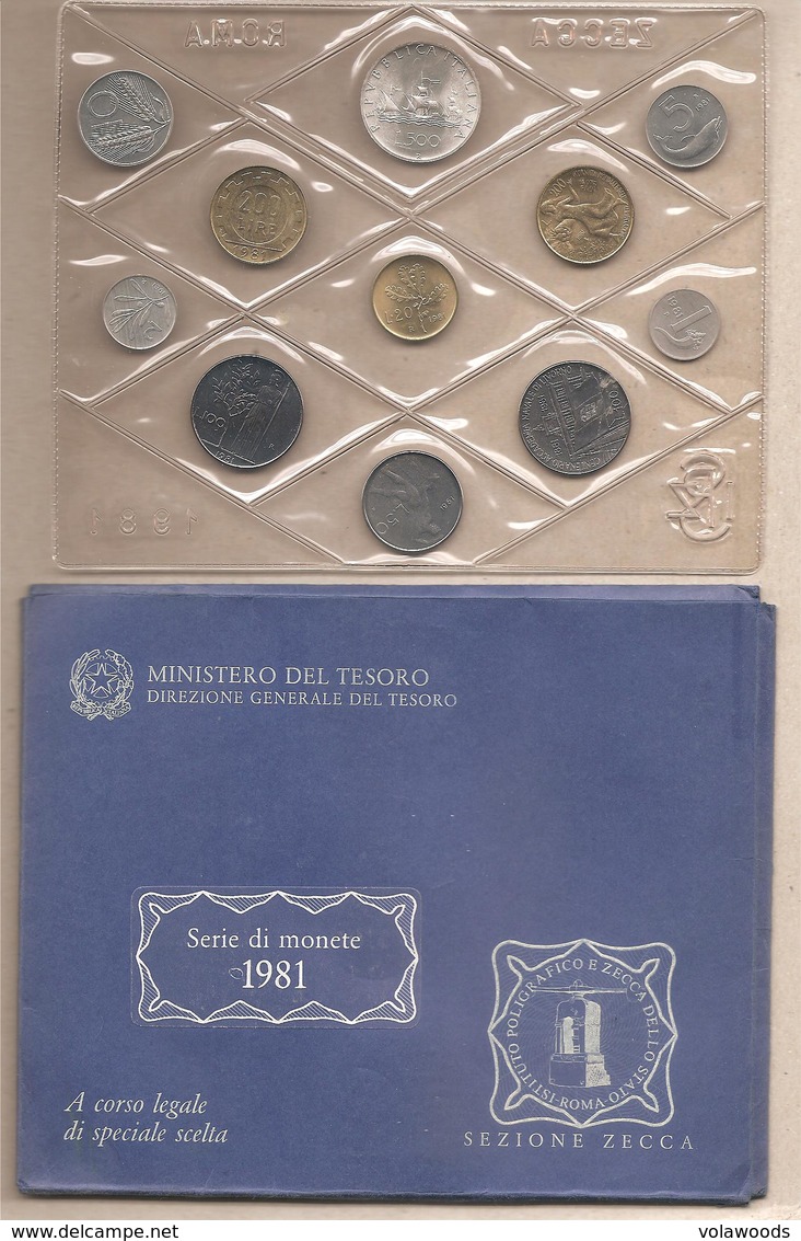 Italia - Serie Annuale In Confezione IPZS FDC 11 Monete - 1981 - Set Fior Di Conio