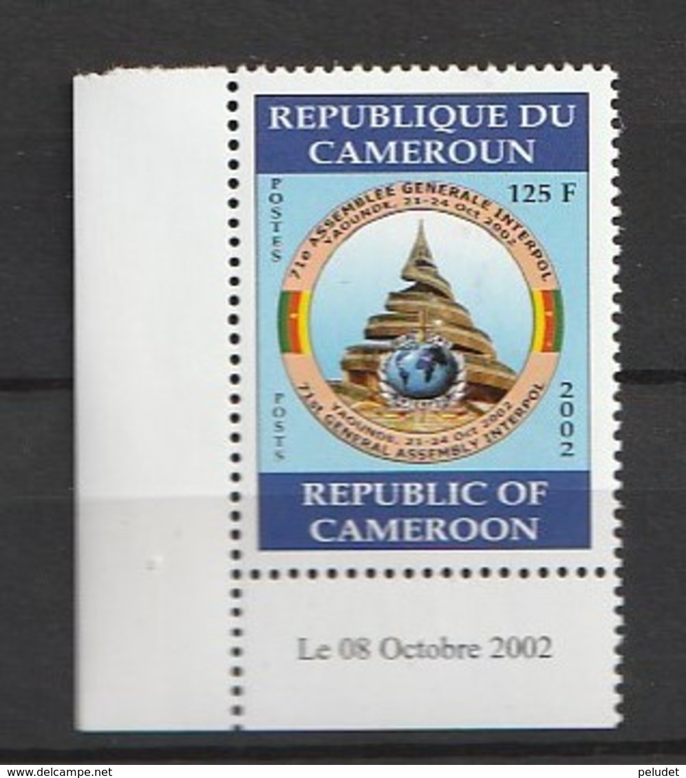 Cameroun - Cameroon 2002, Interpol 1v ** Mi 1248, Sn 946, Yt 907, Sg 1216 - Cameroon (1960-...)