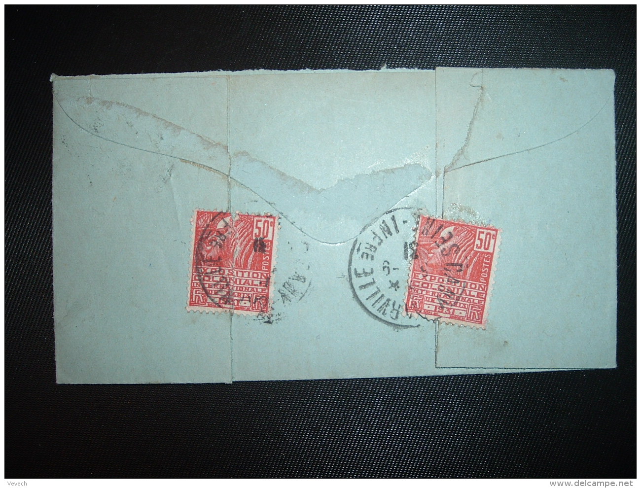 LR TP FACHI 50c X3 OBL.3-9 31 CANY-BARVILLE SEINE-INFRE (76) E. MOREL Huissier + PROTET - Postal Rates