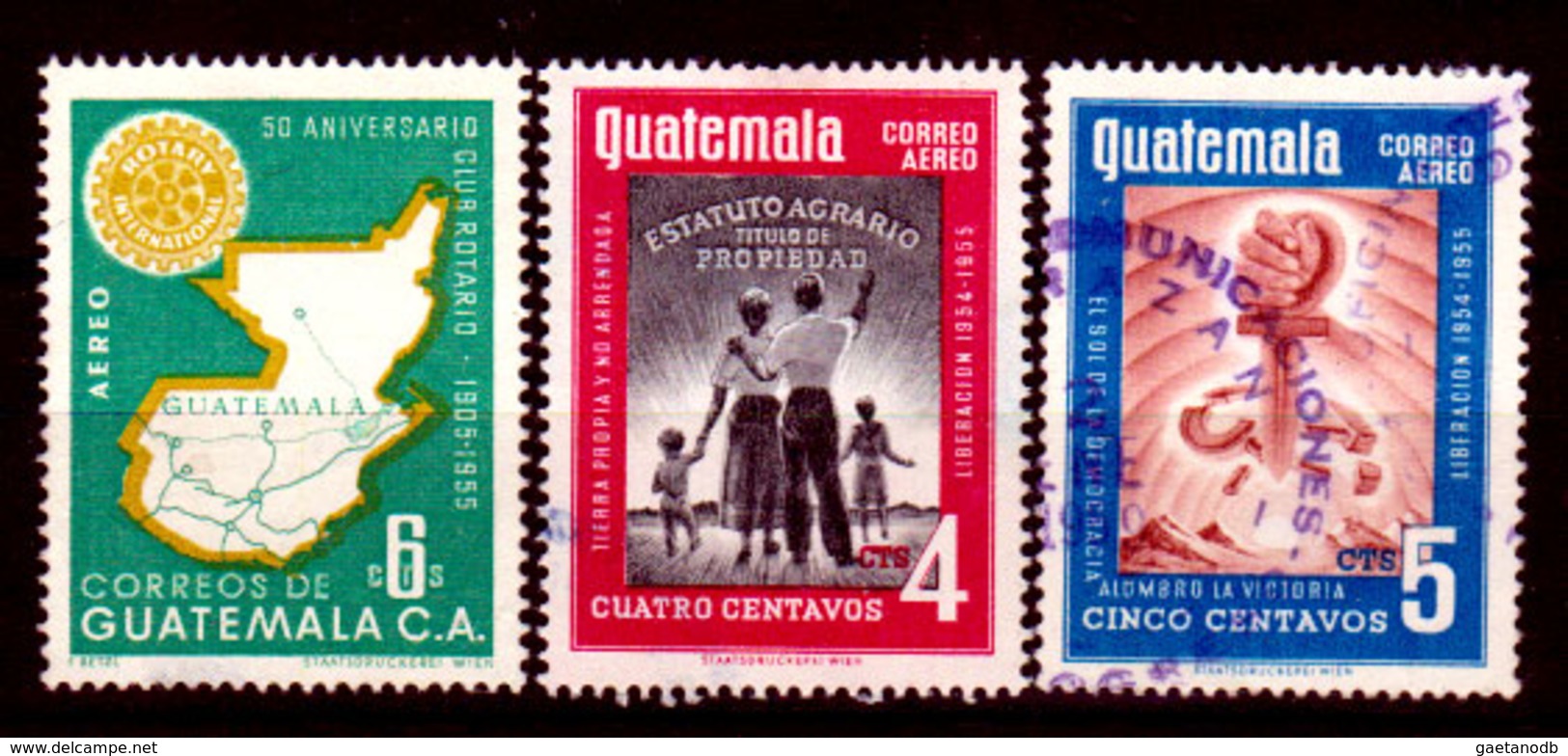 Guatemala-0163 - Emissione Di P.A.  1956 (o) Used - - Guatemala