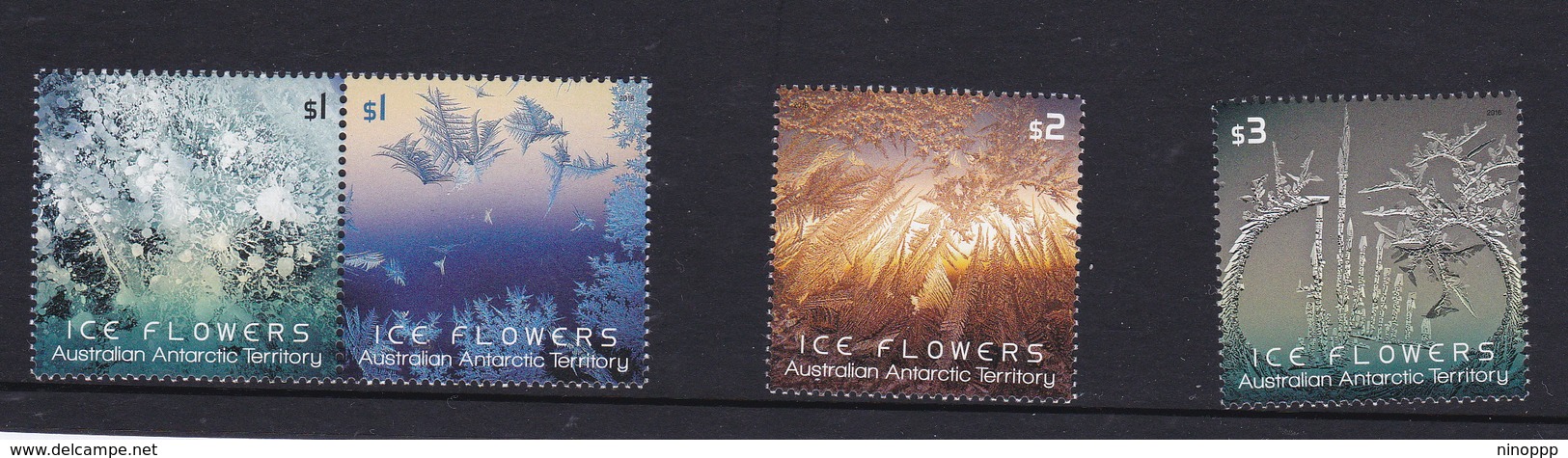 Australian Antarctic Territory  S 236-239 2016 Ice Flowers,Mint Never Hinged - Used Stamps