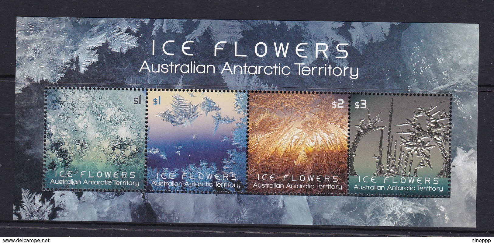 Australian Antarctic Territory  S 239b 2016 Ice Flowers Mini Sheet,Mint Never Hinged - Used Stamps