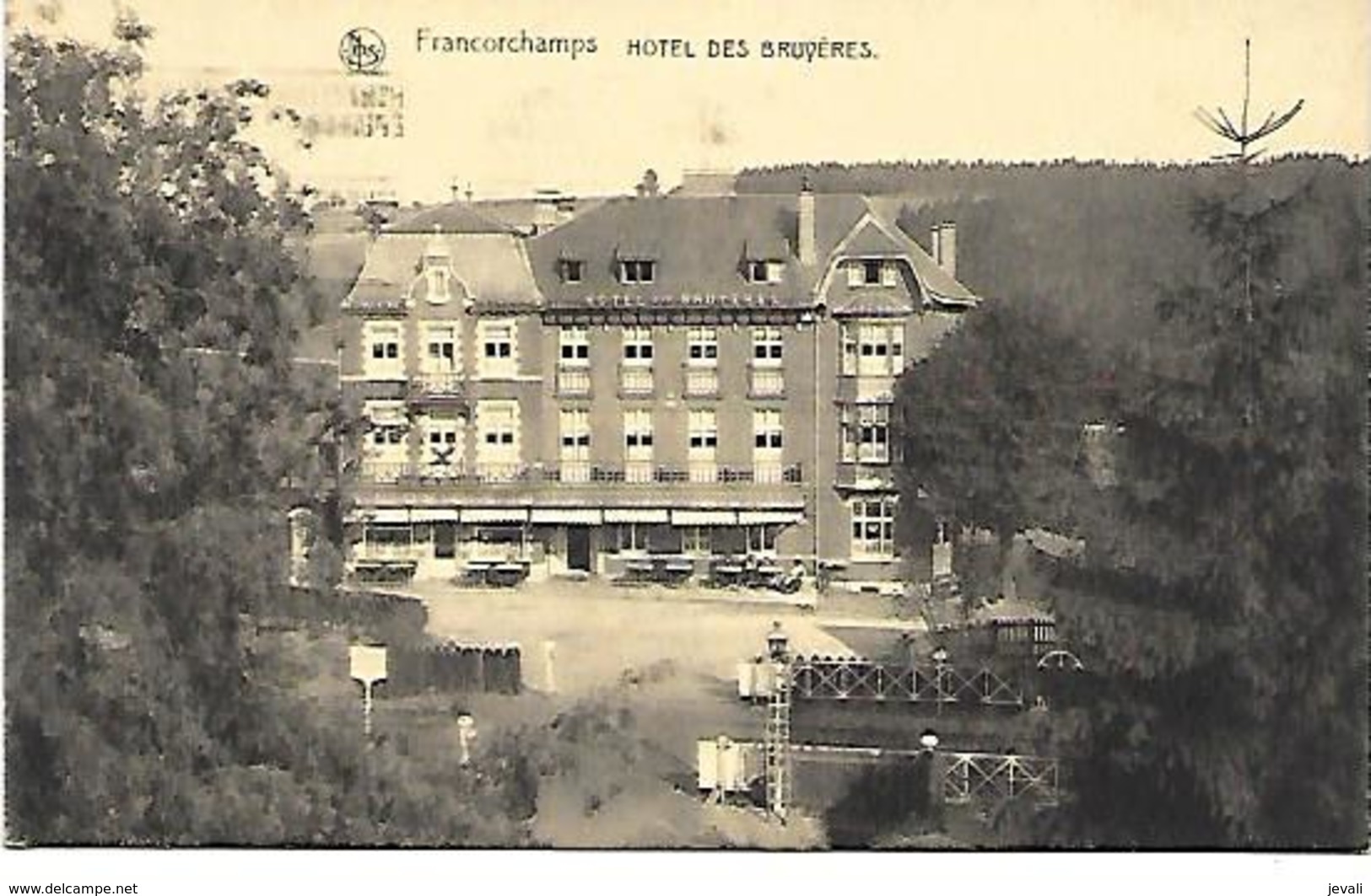 CPA / PK/ AK  -  FRANCORCHAMPS   Hôtel Des Bruyères  1938  ( Passage à Niveau , Chemin De Fer ) - Stavelot