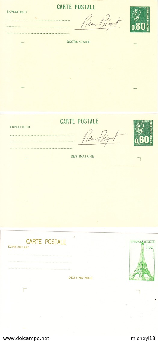 Ensemble De 11 Cartes Postales Neuves De 1965 à 1986 - Konvolute: Ganzsachen & PAP