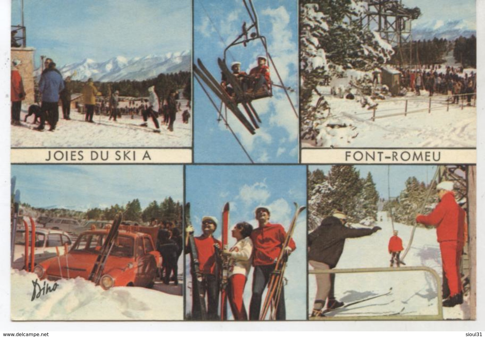 66 FONT ROMEU   JOIES  DU SKI   CPM  TBE  P527 - Autres & Non Classés