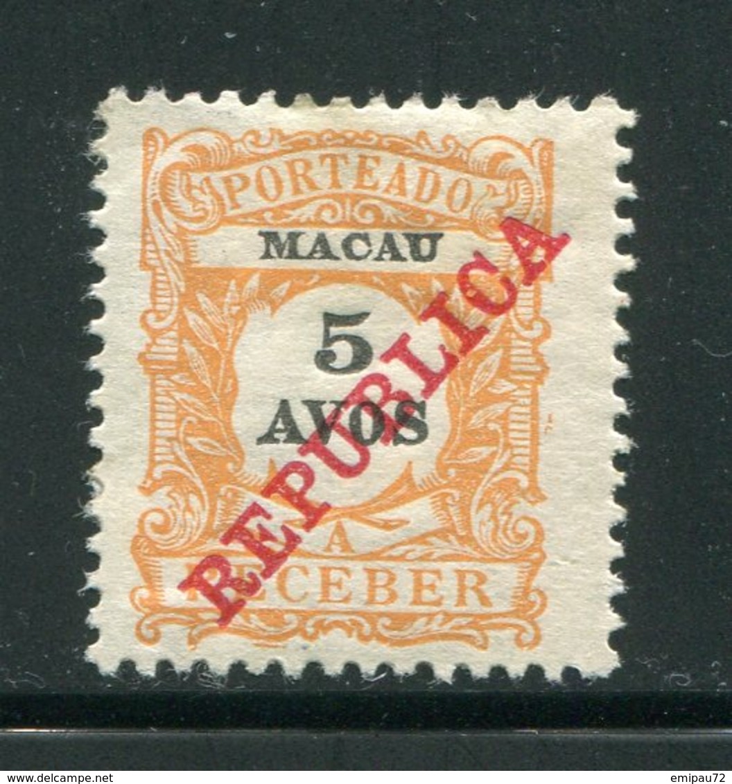 MACAO- Y&T N°154- Neuf Avec Charnière * - Unused Stamps