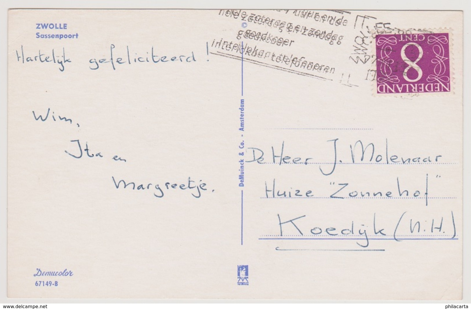 Zwolle - Sassenpoort - 1966 - Zwolle