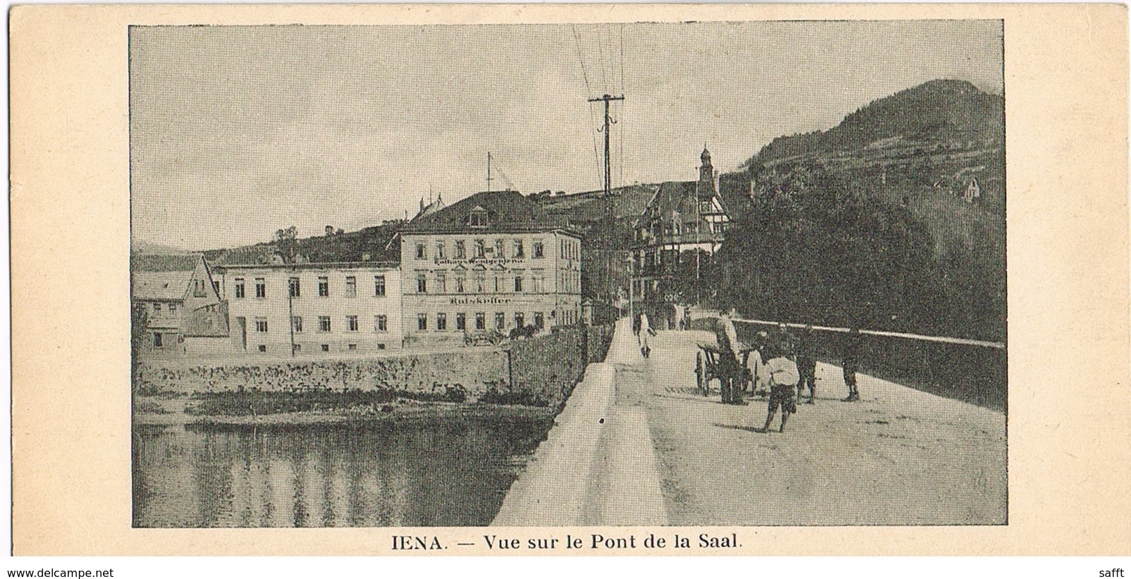 AK Jena, Vue Sur Le Pont De La Saal - Saale-Hafen - Jena