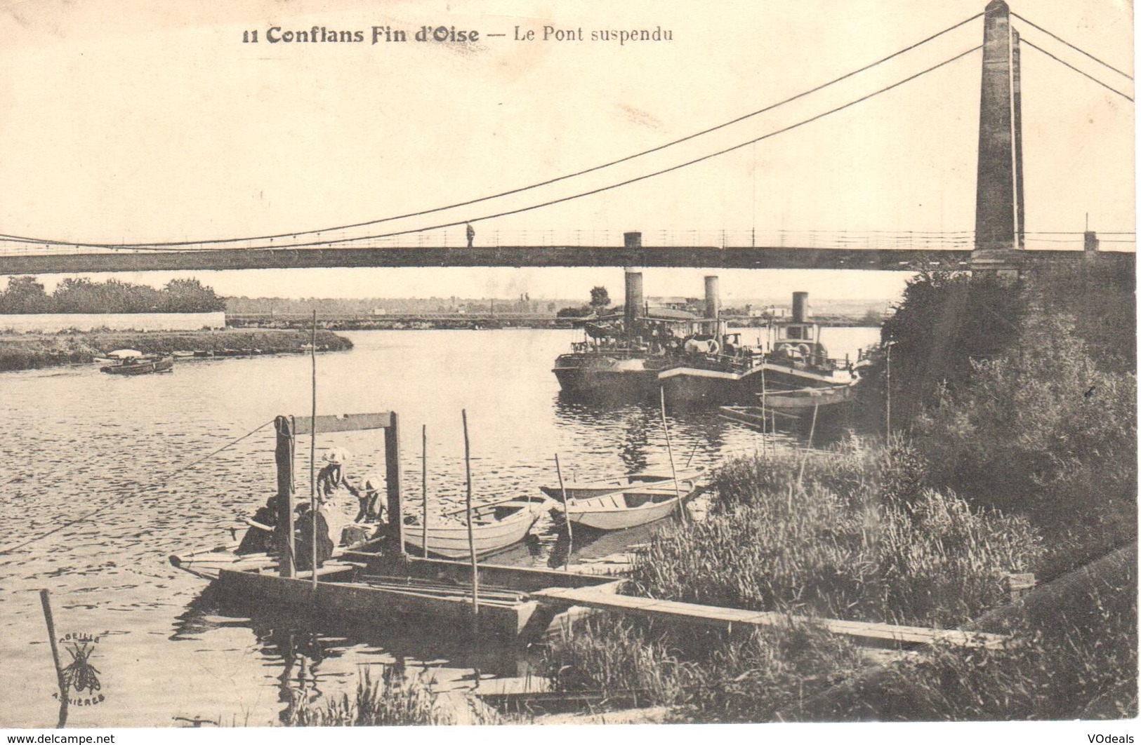 (78) Yvelines - CPA - Conflans Saint Honorine - Le Pont Suspendu - Conflans Saint Honorine