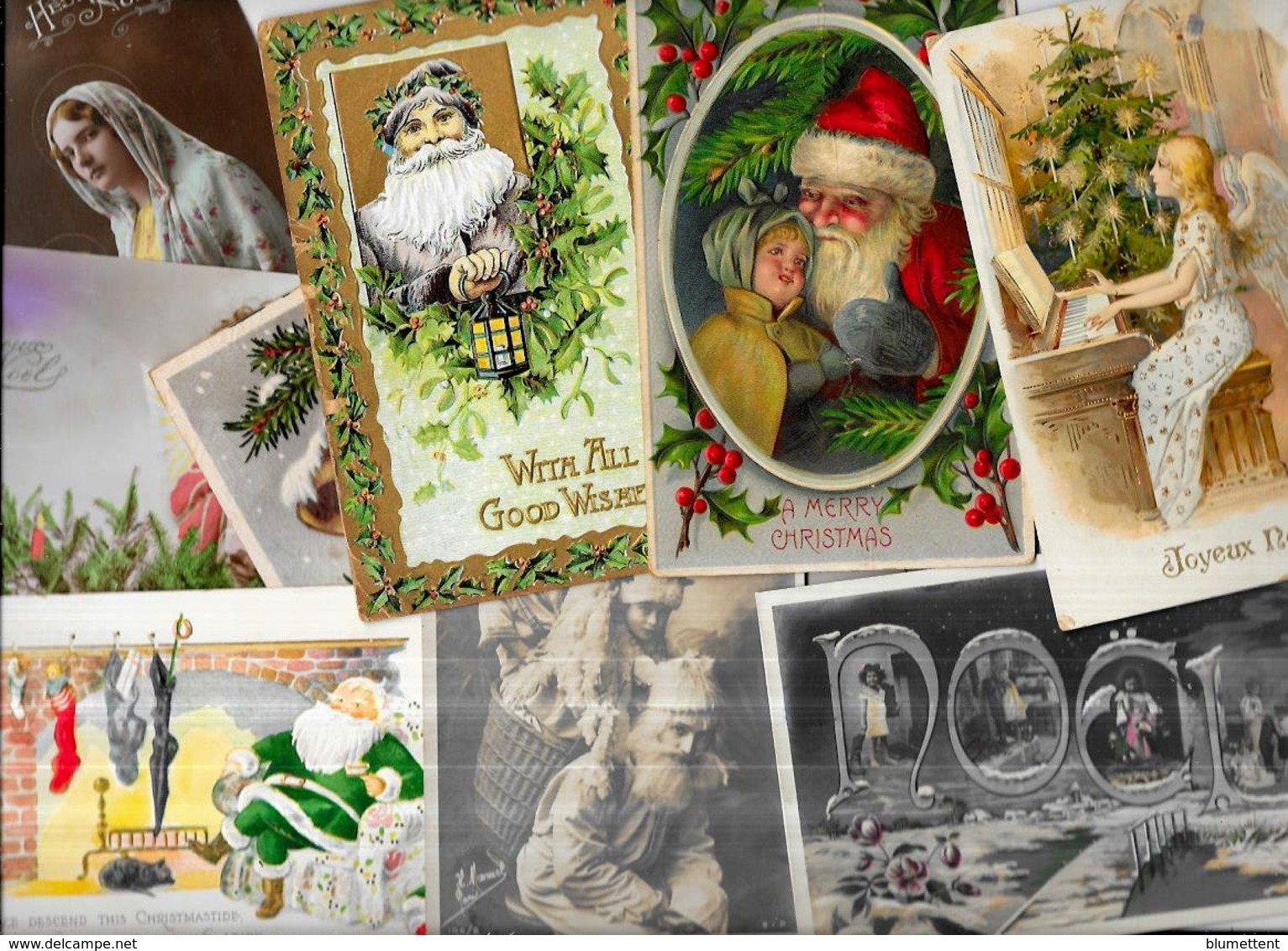 Lot 1326 De 10 CPA Noël Santa Claus Dont Père Noël Déstockage Pour Revendeurs Ou Collectionneurs - 5 - 99 Cartoline