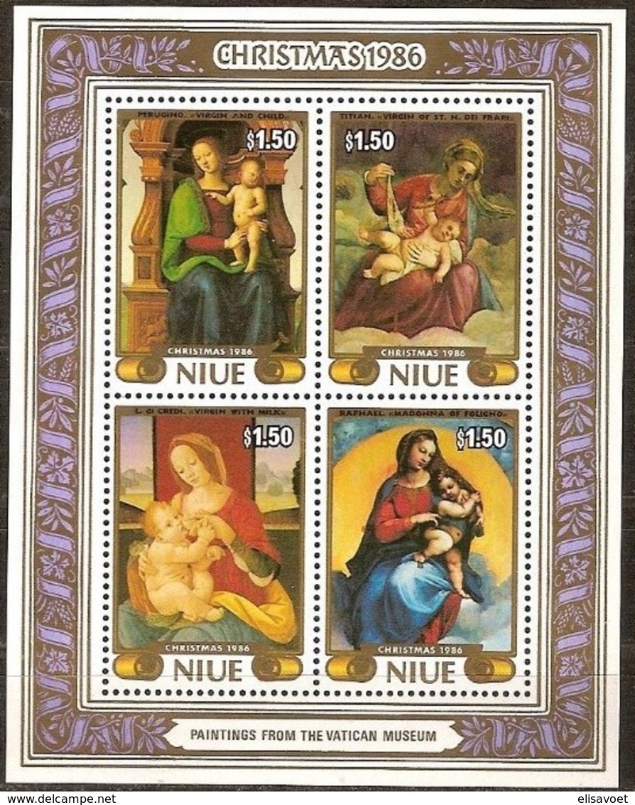 Niue 1986 Yvertn° Bloc 104 *** MNH Cote 17,00 Euro Kerstmis Noël Christmas - Noël