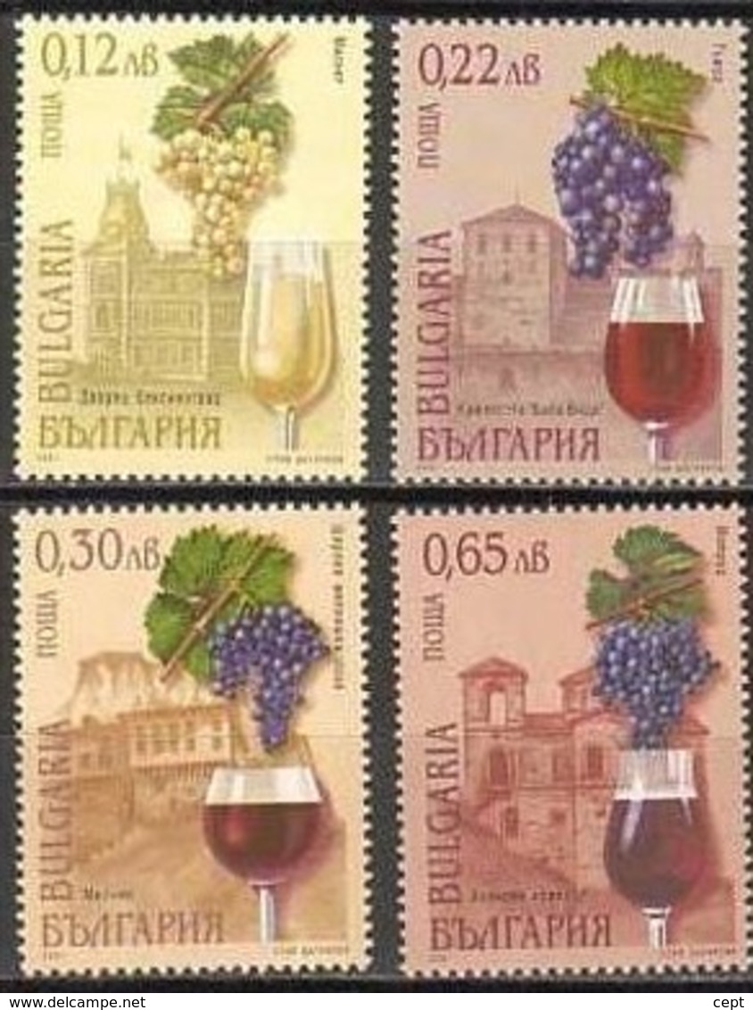 Viticulture And Wine-making  - Bulgaria / Bulgarie 2001 -  Set MNH** - Vini E Alcolici