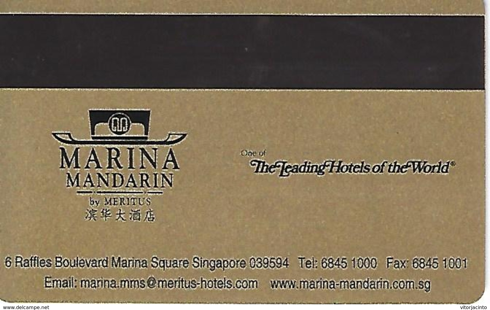 Marina Mandarin Hotel Keycard - Singapore - Hotelkarten