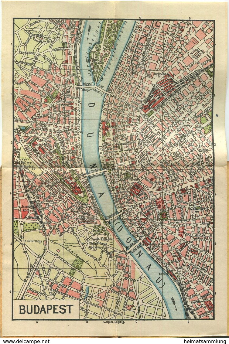 Miniatur-Bibliothek Nr. 976/977 - Reiseführer Durch Die Hauptstadt Budapest Mit Einem Plan - 8cm X 12cm - 68 Seiten Ca. - Altri & Non Classificati