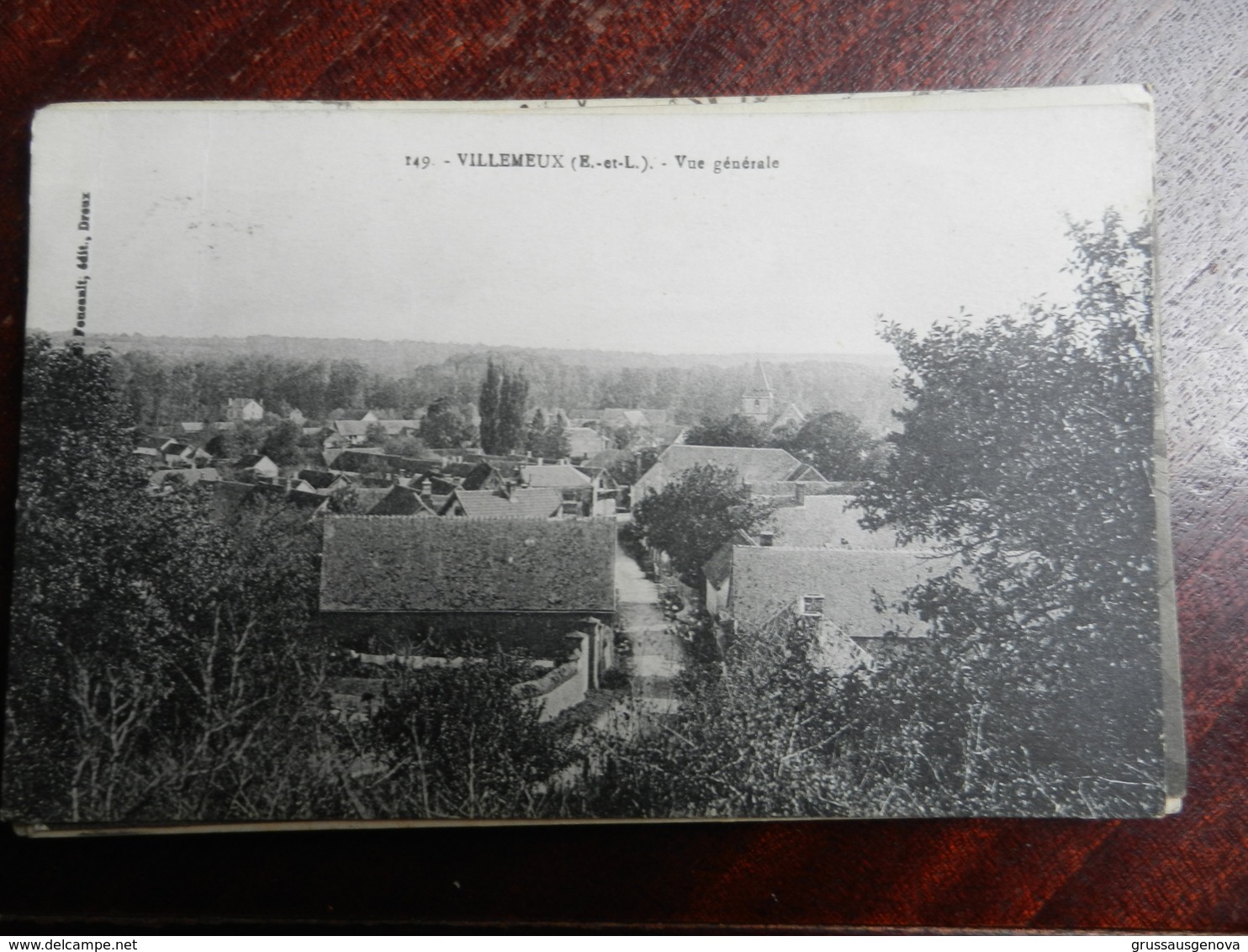 17069) 28 VILLEMEUX VUE GENERALE VIAGGIATA 1932 - Villemeux-sur-Eure