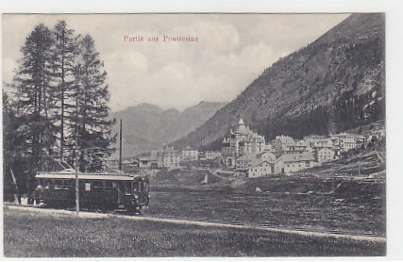 Berninabahn Bei Pontresina - 1909         (P-145-60618) - Trains