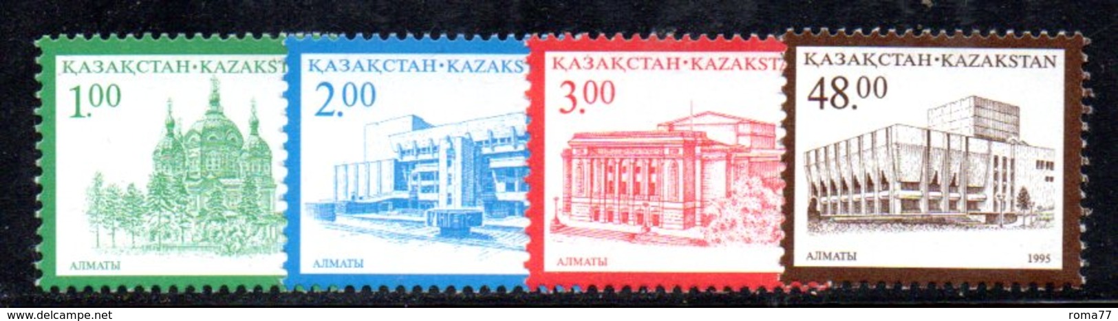 810 490 - KAZAKISTAN 1995 ,  Unificato N. 106/109  *** - Kazakistan
