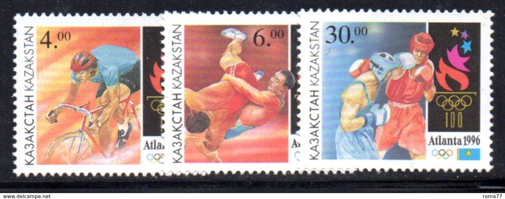 813 490 - KAZAKISTAN 1996 ,  Unificato N. 125/127  *** - Kazakistan